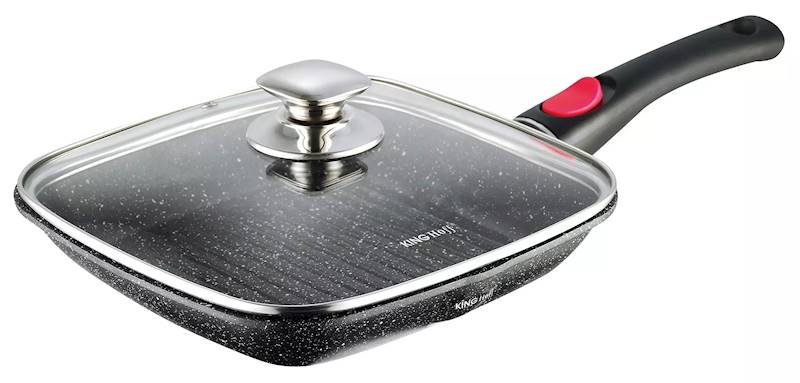 KINGHOFF PATELNIA GRILL Z POKRYWĄ 24cm KH1510