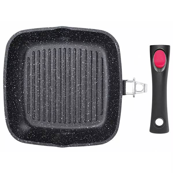 KINGHOFF PATELNIA GRILL Z POKRYWĄ 24cm KH1510