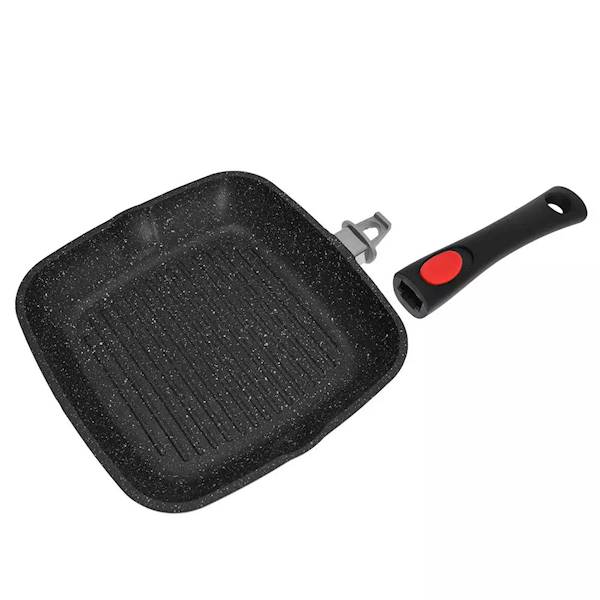 KINGHOFF PATELNIA GRILL Z POKRYWĄ 24cm KH1510