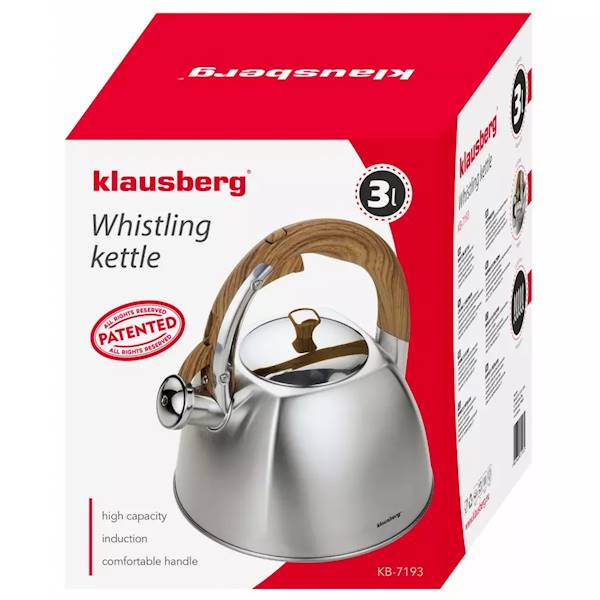 KLAUSBERG CZAJNIK 3,0L KB7193 INOX