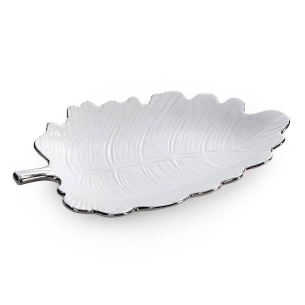 PATERA ALMA/PAT/01 30x21x4cm 477824 BIAŁO/SREBRNA EUROFIRANY