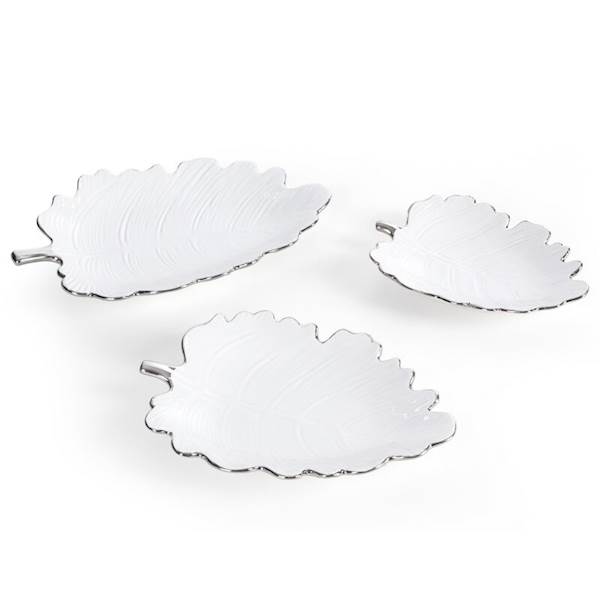 PATERA ALMA/PAT/01 30x21x4cm 477824 BIAŁO/SREBRNA EUROFIRANY