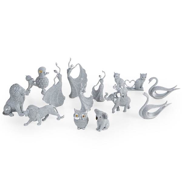 FIGURKA ELDO/1/FIG/55 23x6x12cm 485003 LEW SREBRNY EUROFIRANY