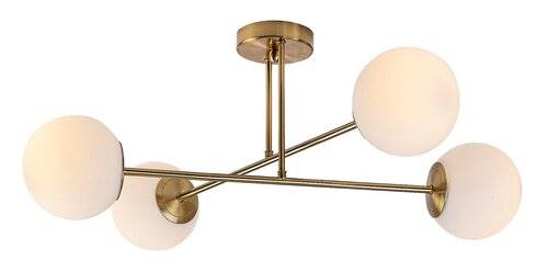 RAB.71082 KIARA 4xE27 LAM.SUFIT.ZŁOTA KLOSZ KULE