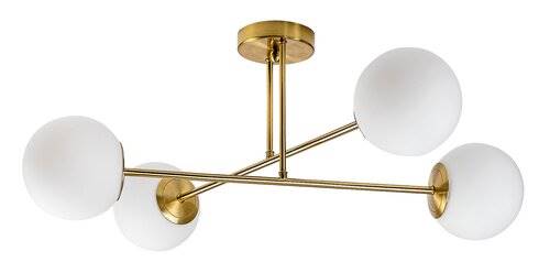 RAB.71082 KIARA 4xE27 LAM.SUFIT.ZŁOTA KLOSZ KULE