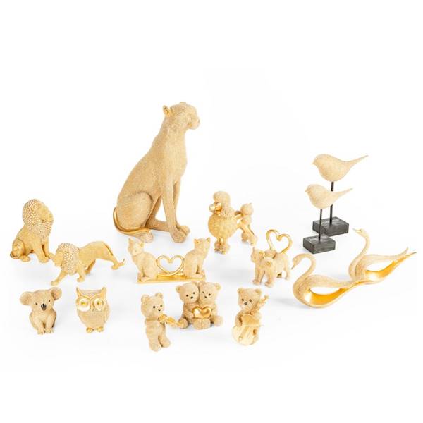 FIGURKA ELDO/2/FIG/40 8x6x11cm 484993 SOWA ZŁOTA EUROFIRANY