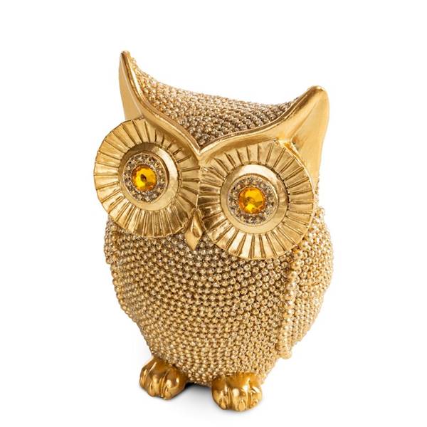 FIGURKA ELDO/2/FIG/40 8x6x11cm 484993 SOWA ZŁOTA EUROFIRANY