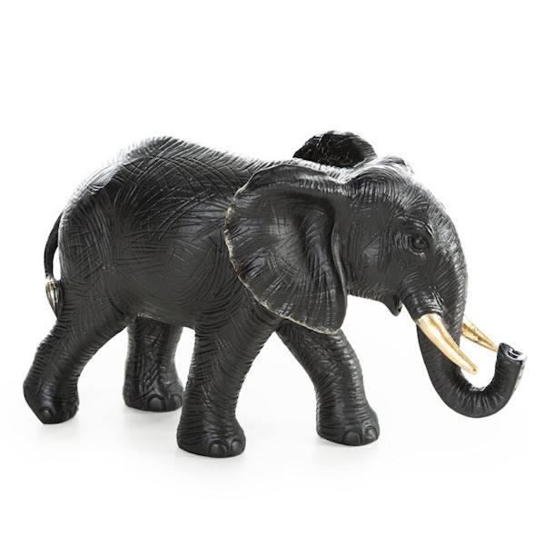 FIGURKA OLI/FIG/03 20x7x12cm 485017 SŁOŃ CZARNY EUROFIRANY