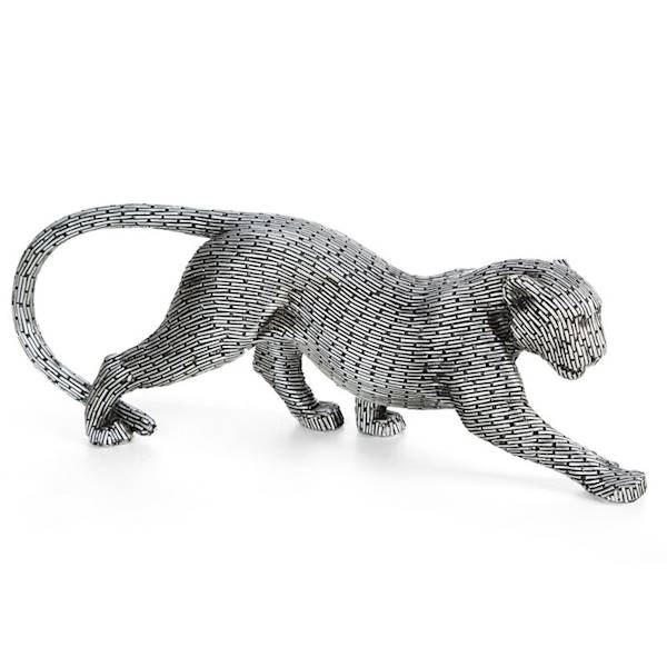 FIGURKA ZURI/1/FIG/01 34x8x12cm 486112 PANTERA SREBRNA EUROFIRANY