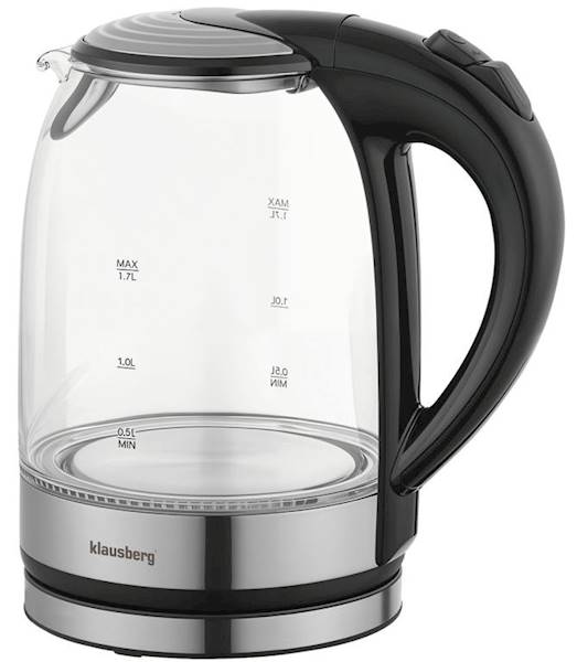 KLAUSBERG CZAJNIK ELEKT. 1,7L SZKLANY KB7886