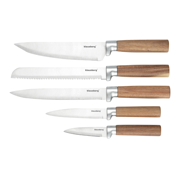 KLAUSBERG NOŻE KUCHENNE 5 SZTUK W KLOCU KB7981