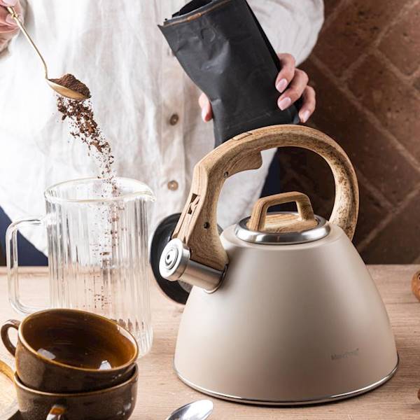 KLAUSBERG CZAJNIK 2,5L KB7954 SZARY+IMITACJA DREW.