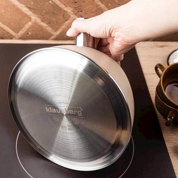 KLAUSBERG CZAJNIK 2,5L KB7954 SZARY+IMITACJA DREW.