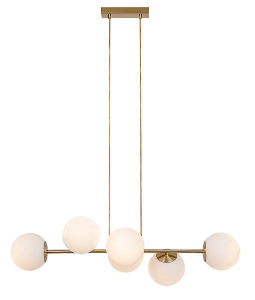 RAB.72249 KIARA 6xE27 LAM.WISZ.ZŁOTA KLOSZE KULE