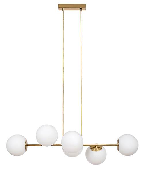 RAB.72249 KIARA 6xE27 LAM.WISZ.ZŁOTA KLOSZE KULE