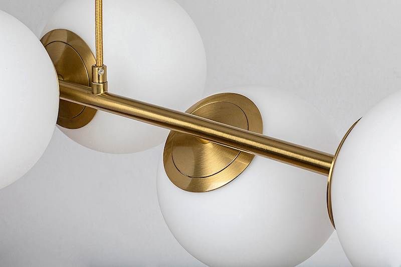 RAB.72249 KIARA 6xE27 LAM.WISZ.ZŁOTA KLOSZE KULE