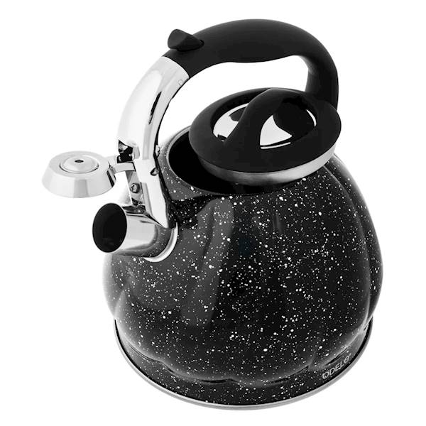 DE.CZAJNIK STAL.+GWIZDEK 3,0L OD3018 CZARNY NAKR.