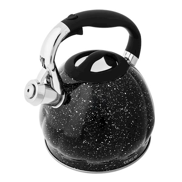 DE.CZAJNIK STAL.+GWIZDEK 3,0L OD3018 CZARNY NAKR.