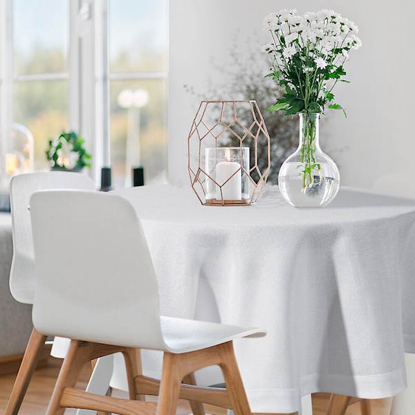 EU.OBRUS STELLA/2 FI 120cm 457781 BIAŁY