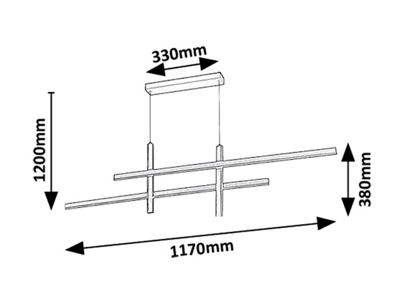 RAB.72366 SEVERINE LAMPA WISZĄCA LED 40W 3000K ZŁ