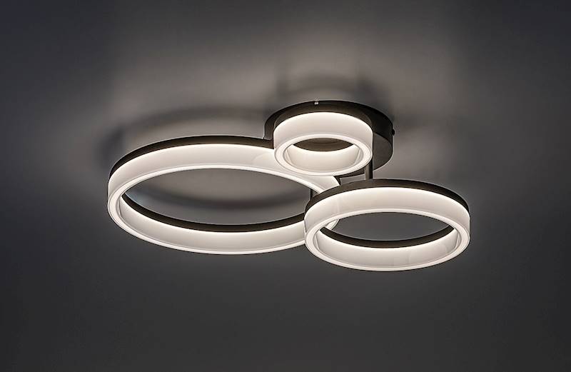 RAB.71385 AMILIA PLAFON LED 24W CCT CZARNY