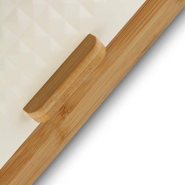 TA.KONIG.CHLEBAK GEOMETRIC BEŻ+BAMBUS 36x25x16,8cm