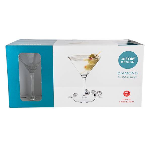 AM.DIAMOND KPL.6 KIELISZKÓW MARTINI 260ml