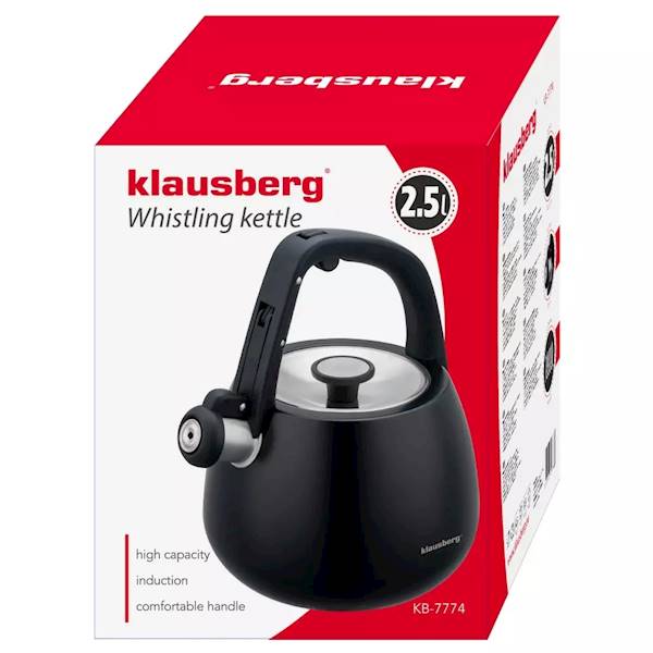 KLAUSBERG CZAJNIK 2,5L KB7774 CZARNY