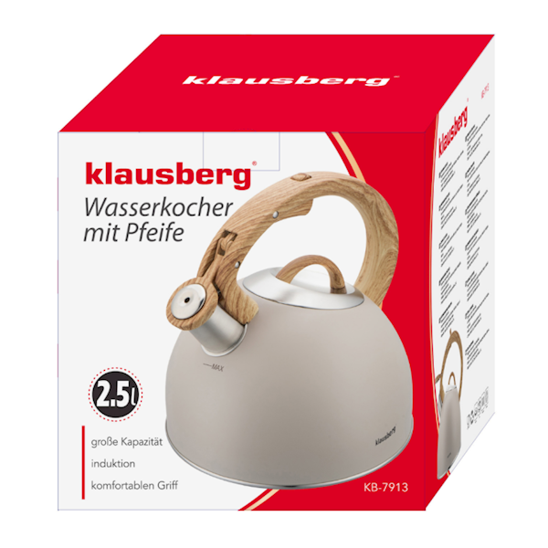 KLAUSBERG CZAJNIK 2,5L KB7913 BEŻOWY
