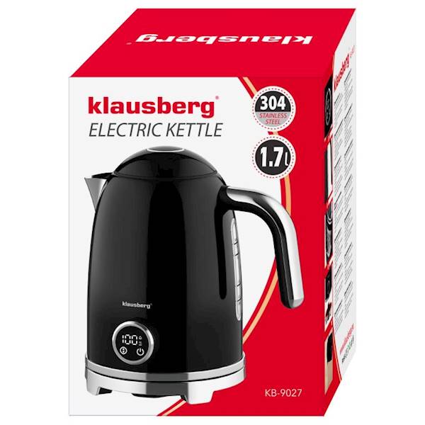 KLAUSBERG CZAJNIK ELEKT. 1,7L CZARNO/CHROM KB9027