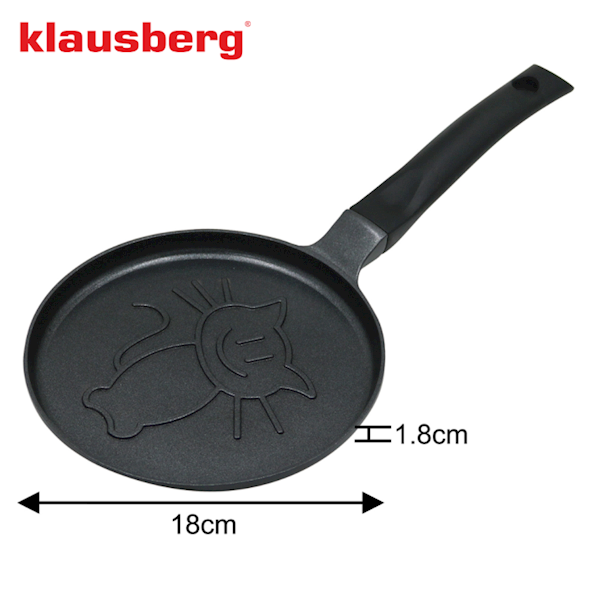 KLAUSBERG PATELNIA DO NALEŚNIKÓW18cm CZARNA KB7973
