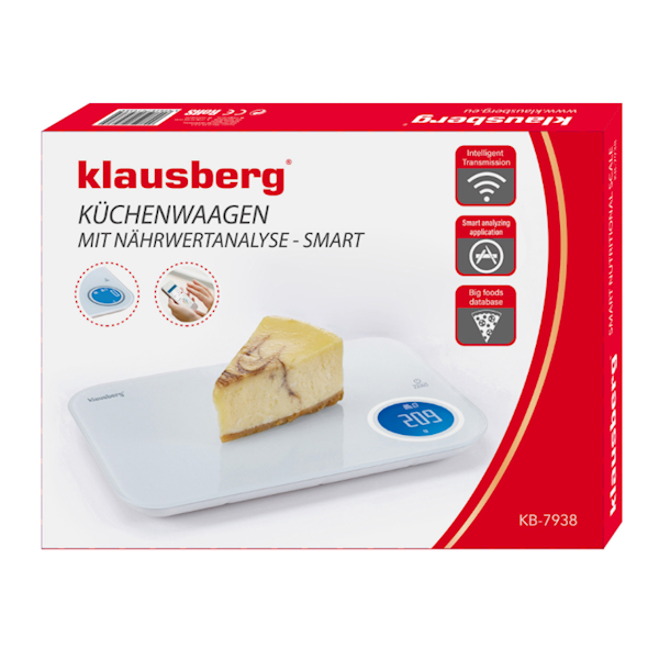 KLAUSBERG WAGA KUCHENNA SZKLANA BIAŁA KB7938