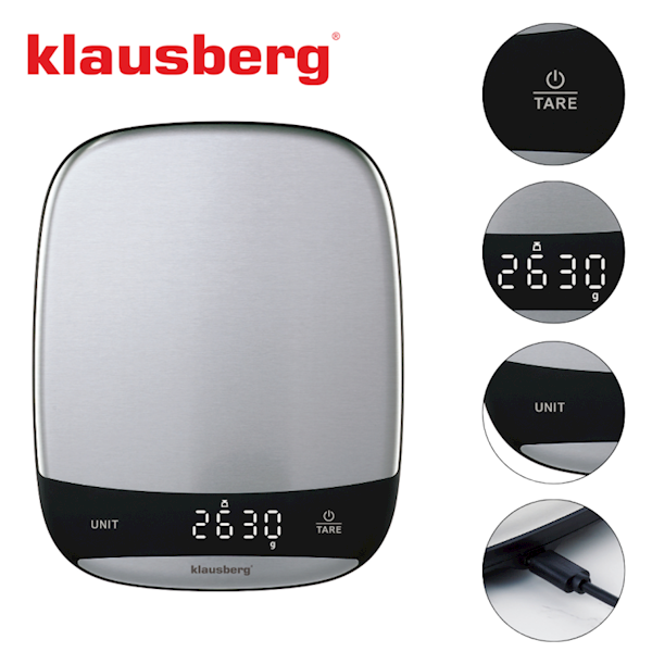 KLAUSBERG WAGA KUCHENNA IXOX/CZARNA KB7936