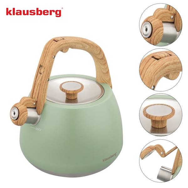 KLAUSBERG CZAJNIK 2,5L KB9039 ZIELONY
