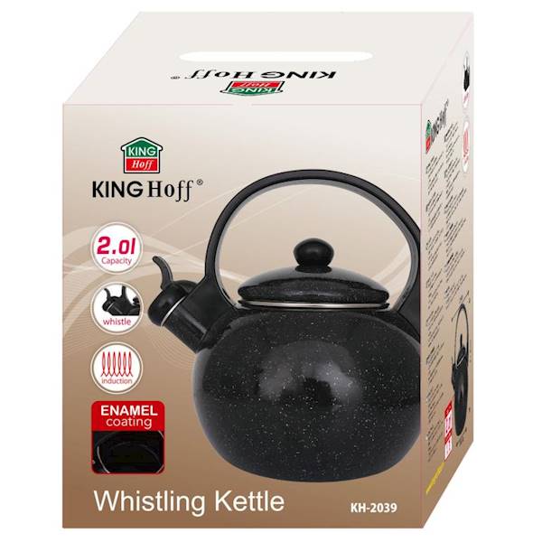 KINGHOFF CZAJNIK 2,0L KB2039 EMALIOWANY CZARNY