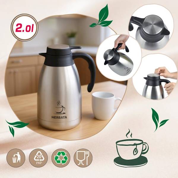 KINGHOFF TERMOS KINFERENCYJNY 2,0L KH2095  HERBATA