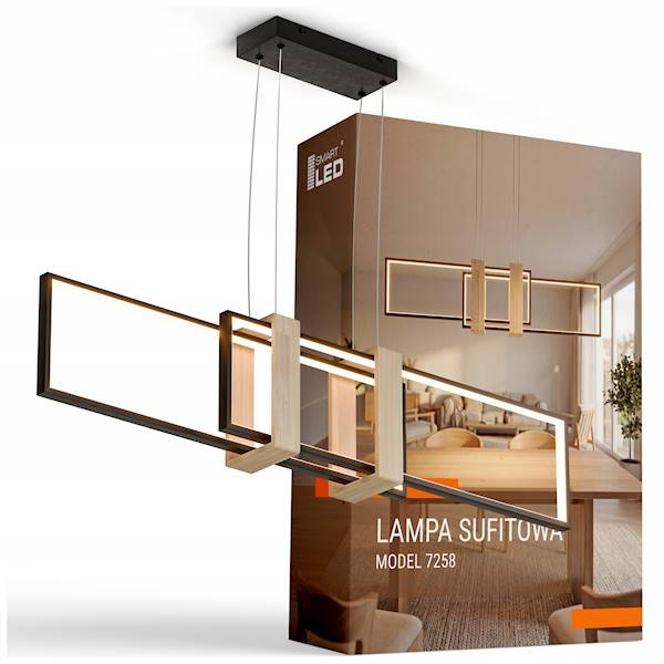 SMART LAMPA WISZ.LT002 58W 3000K 7258 CZARNA+DREW