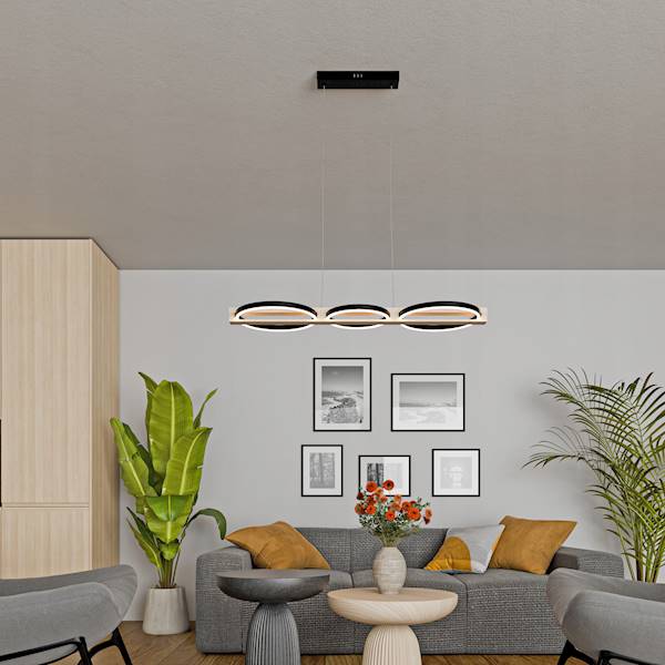 SMART LAMPA WISZ.LT006 68W 3000K 7262 CZARNA+DREW