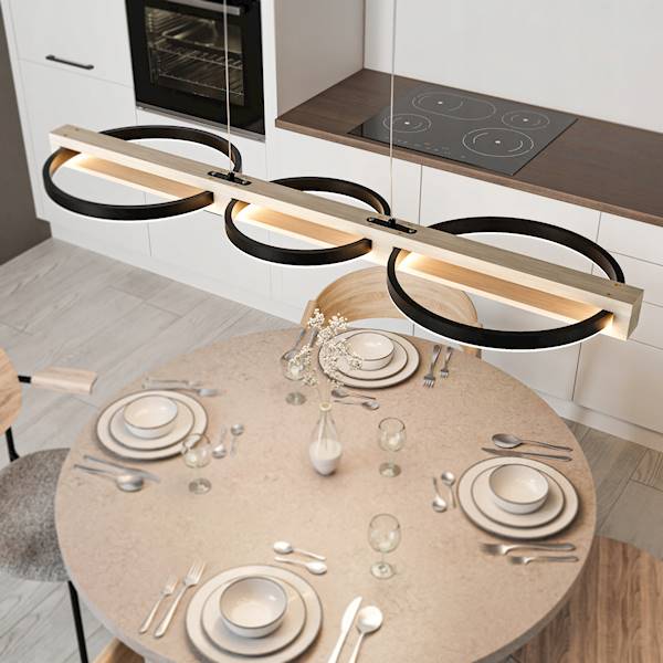 SMART LAMPA WISZ.LT006 68W 3000K 7262 CZARNA+DREW