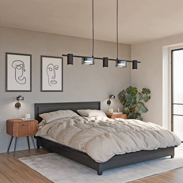 SMART LAMPA WISZ.2xGX53 3xGU10 7358 CZARNA