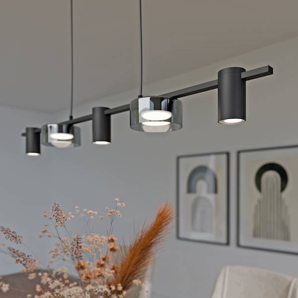 SMART LAMPA WISZ.2xGX53 3xGU10 7358 CZARNA