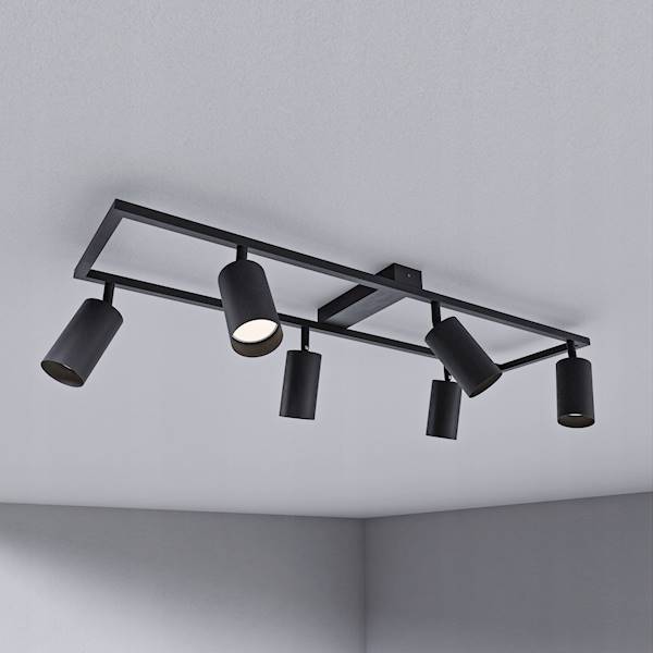 SMART LAMPA SUFIT.6xGU10 1816 RAMKA CZARNA