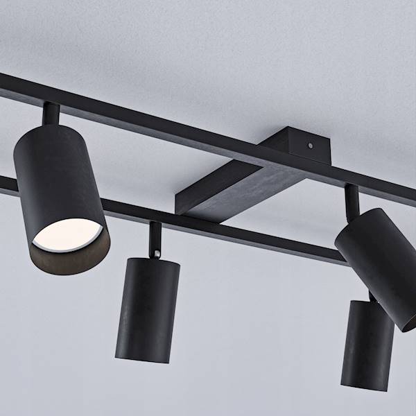 SMART LAMPA SUFIT.6xGU10 1816 RAMKA CZARNA