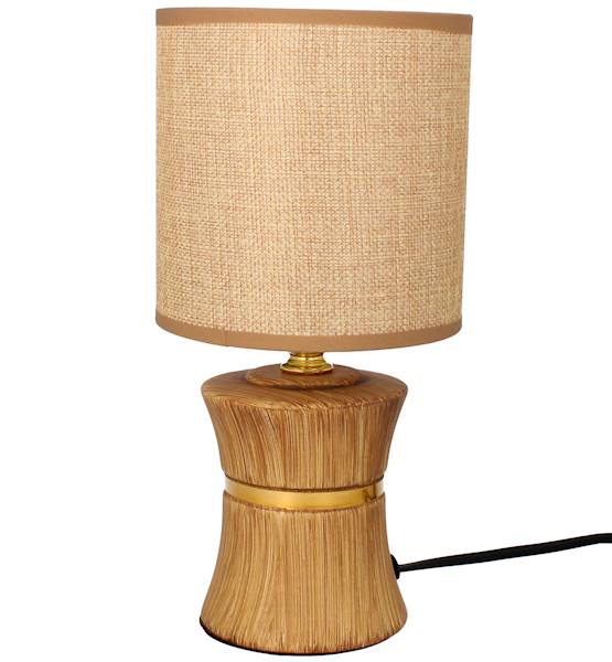 K.LAMPKA CERAMICZNA+ABAŻUR 26cm 1xE14 LK15BR 