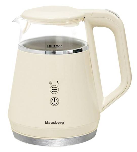 KLAUSBERG CZAJNIK ELEKT. 1,0L BEŻ KB7893
