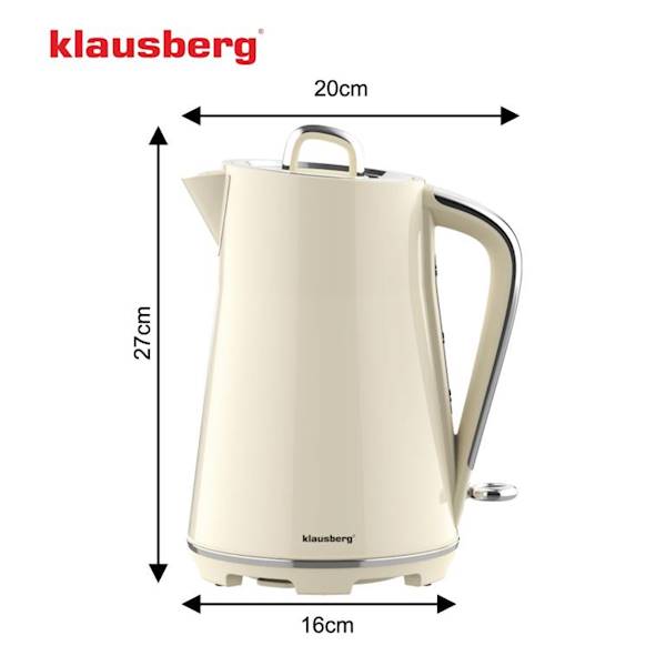 KLAUSBERG CZAJNIK ELEKT. 1,7L BEŻ KB9016