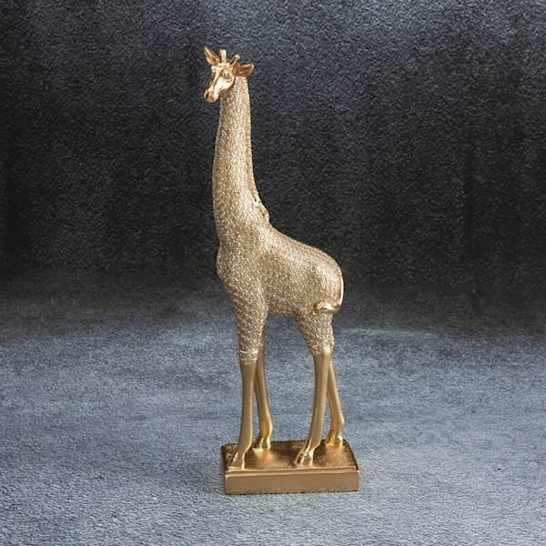 EU.FIGURKA HARIS/FIG/04 13x8x36cm 440161 ŻYRAFA ZŁ