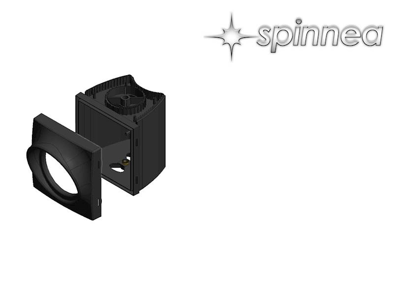 TS1 Obudowa sygnalizatora 1x100mm kpl. BLACK