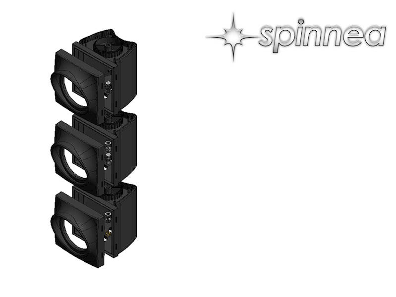 TS1 Obudowa sygnalizatora 3x100mm kpl. BLACK
