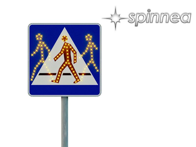 Aktywny Znak D6, 600x600mm, IIg., 12V DC,Animowany